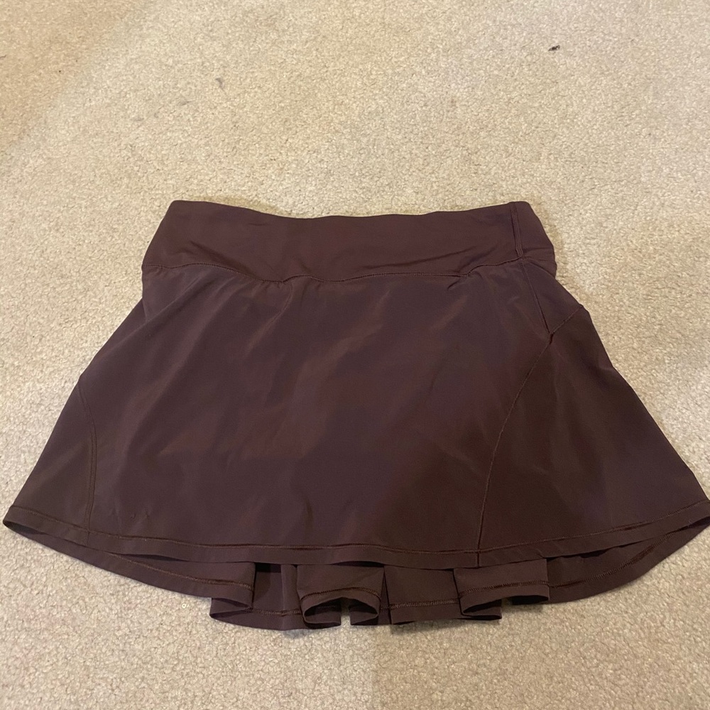 Lululemon purple/brown skirt with zipper detail